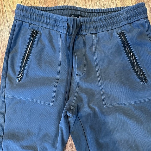 Athleta Women's charcoal Joggers with Black Accents size 2p - Picture 3 of 6